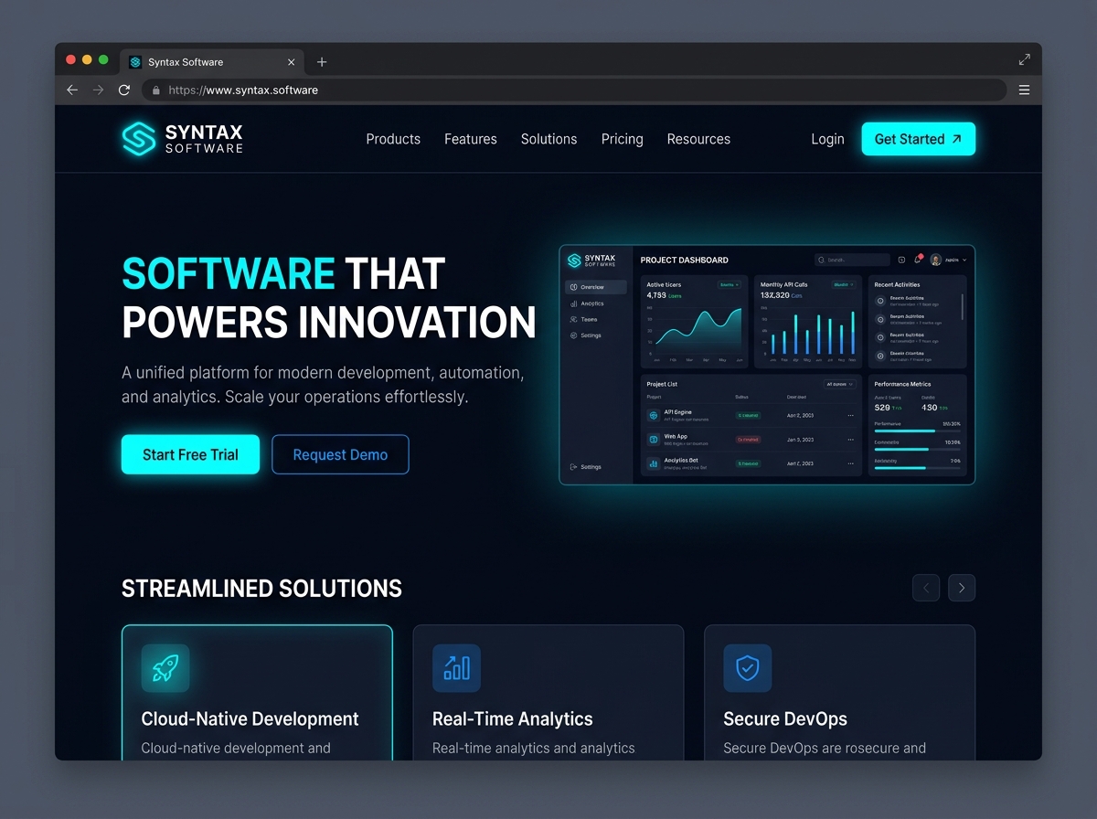 Site de empresa de tecnologia